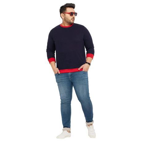 Men Plus Size Lookout Solid Sweatshirt - bigbanana