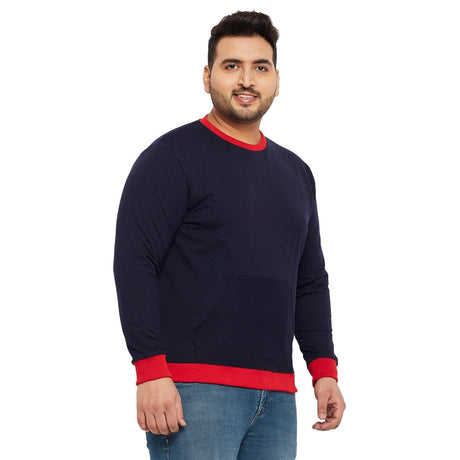 Men Plus Size Lookout Solid Sweatshirt - bigbanana