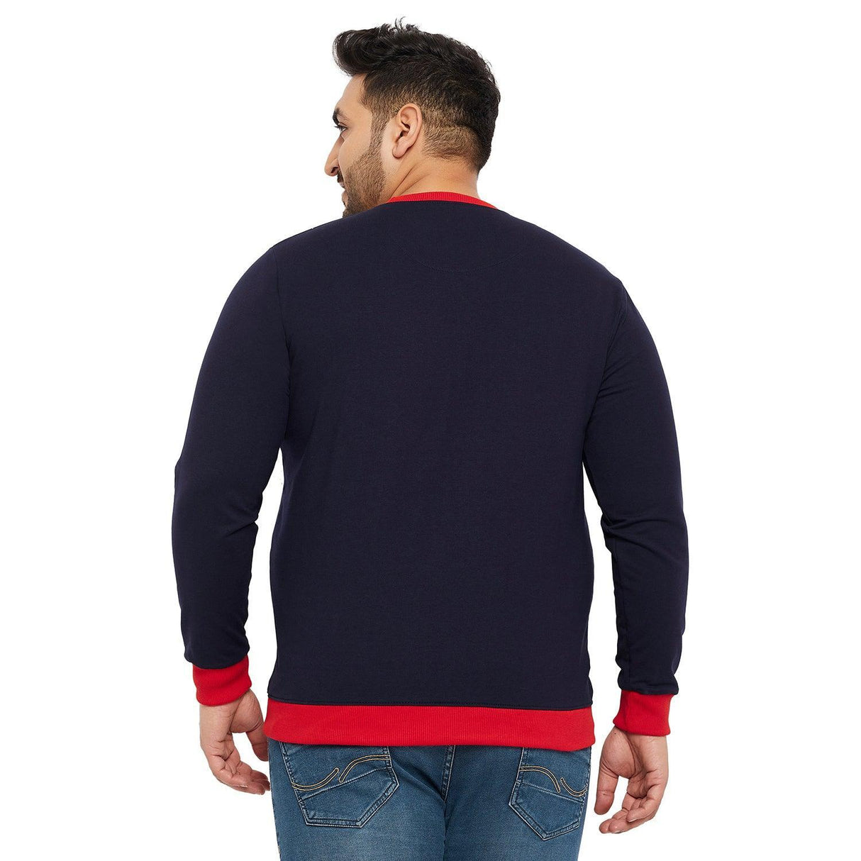 Men Plus Size Lookout Solid Sweatshirt - bigbanana
