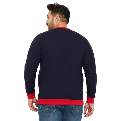 Men Plus Size Lookout Solid Sweatshirt - bigbanana