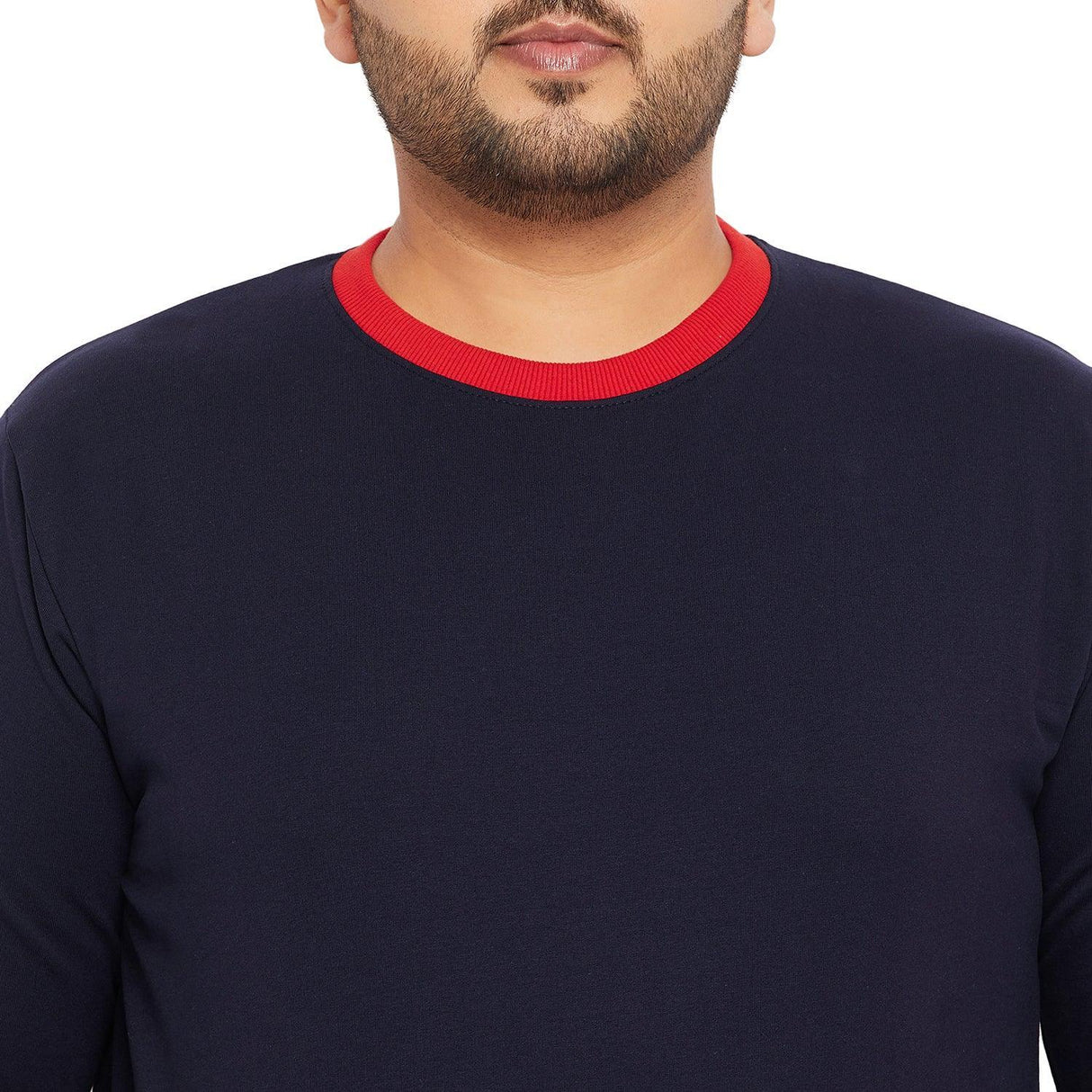 Men Plus Size Lookout Solid Sweatshirt - bigbanana