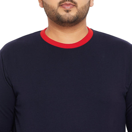 Men Plus Size Lookout Solid Sweatshirt - bigbanana