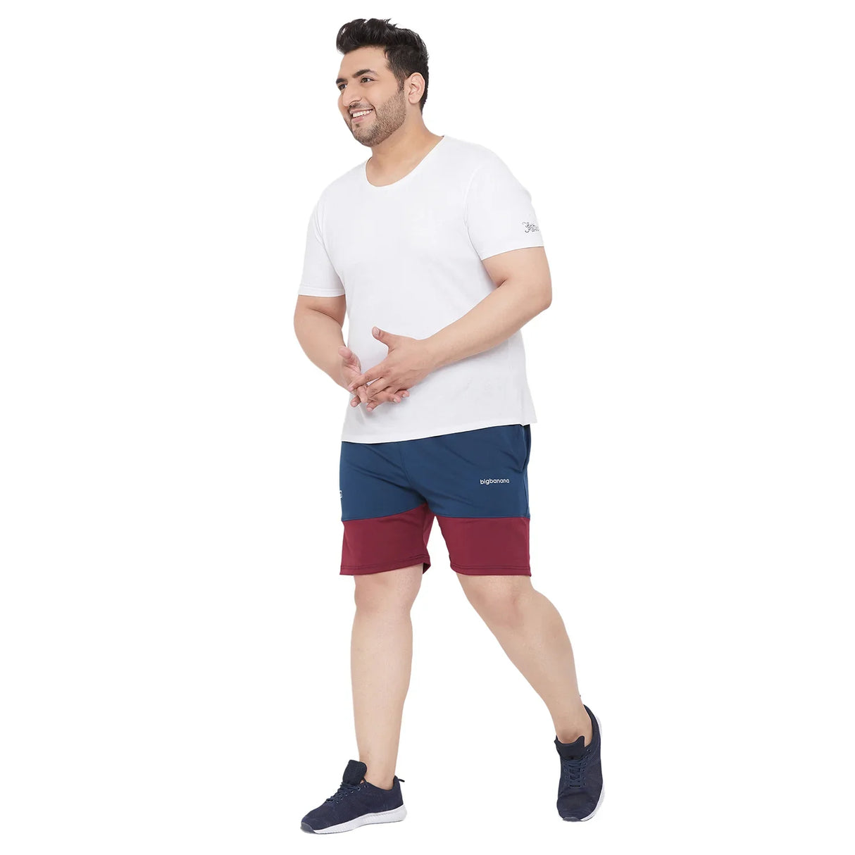 Men Plus Size McLean Colorblock Shorts - bigbanana