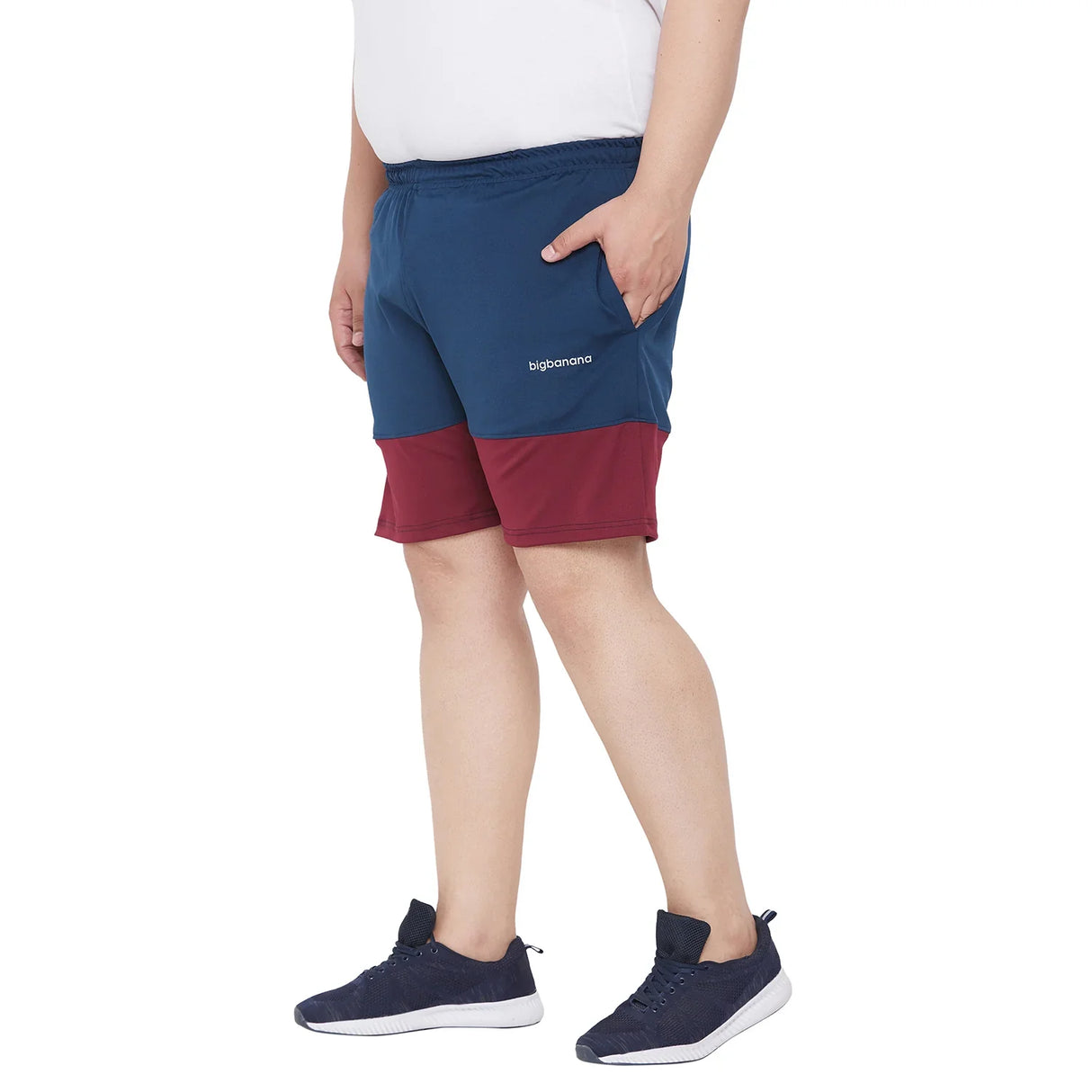 Men Plus Size McLean Colorblock Shorts - bigbanana