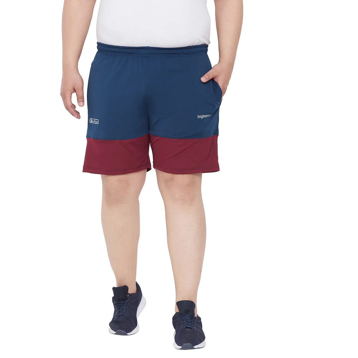 Men Plus Size McLean Colorblock Shorts - bigbanana