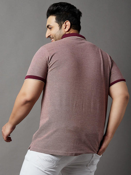 Men Plus Size Melva Solid Polo Tshirt - bigbanana