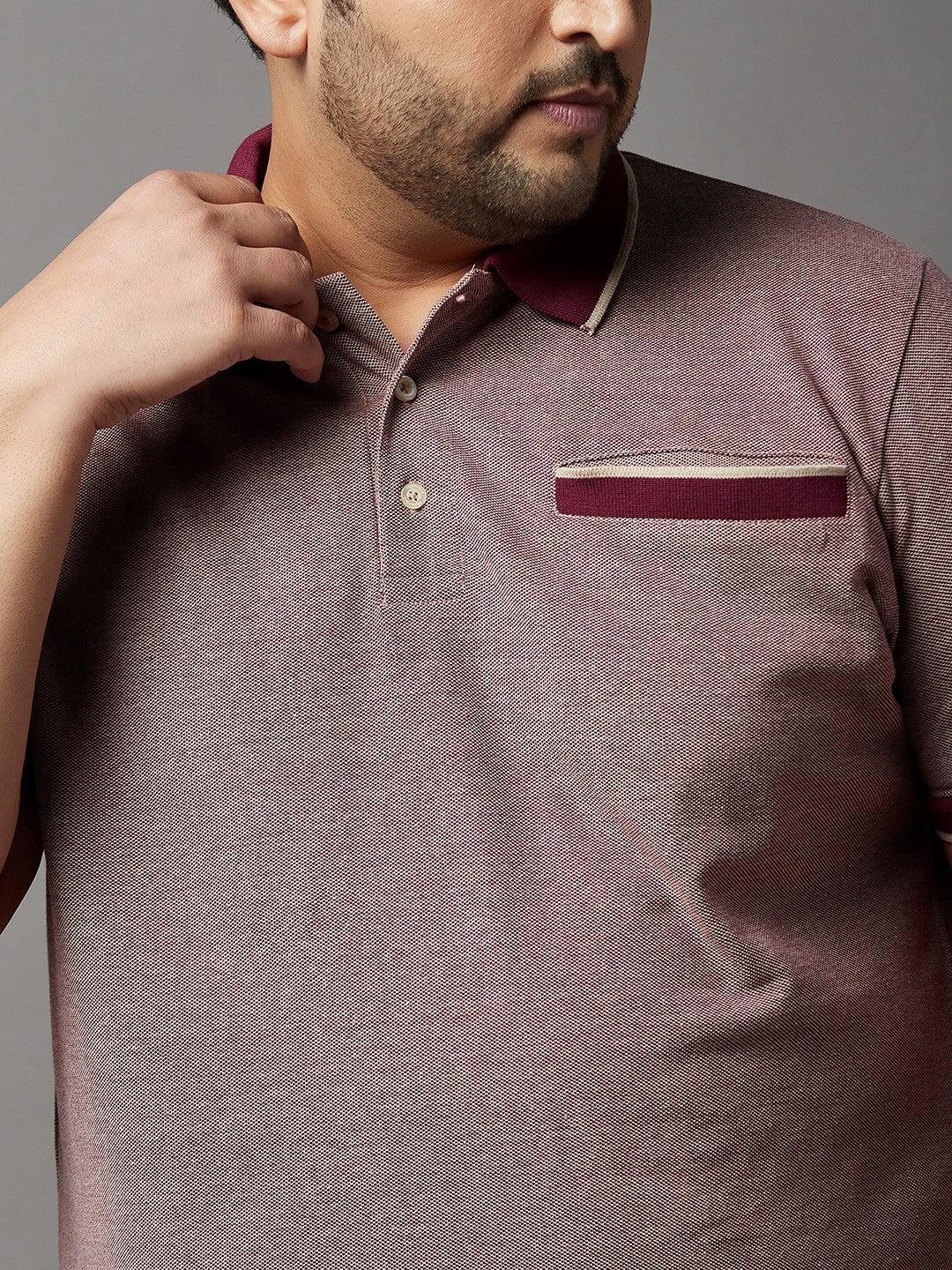 Men Plus Size Melva Solid Polo Tshirt - bigbanana
