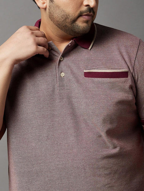 Men Plus Size Melva Solid Polo Tshirt - bigbanana