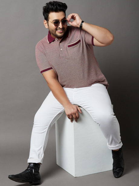 Men Plus Size Melva Solid Polo Tshirt - bigbanana