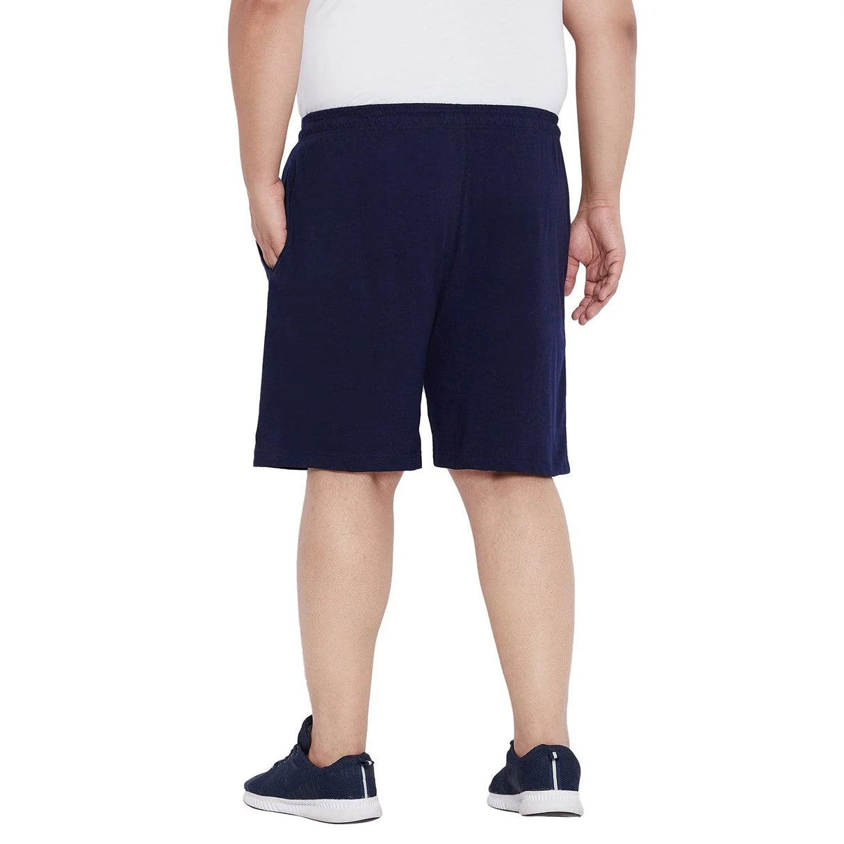Men Plus Size Milan-NB Solid Shorts - bigbanana