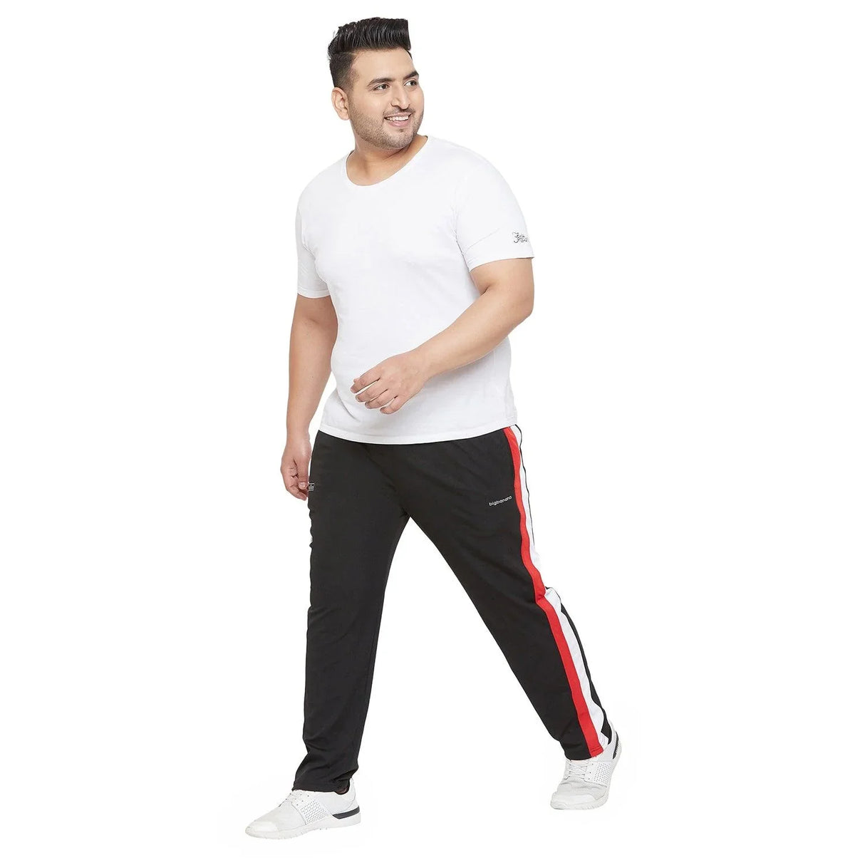 Men Plus Size Mumro Colorblock Trackpant - bigbanana