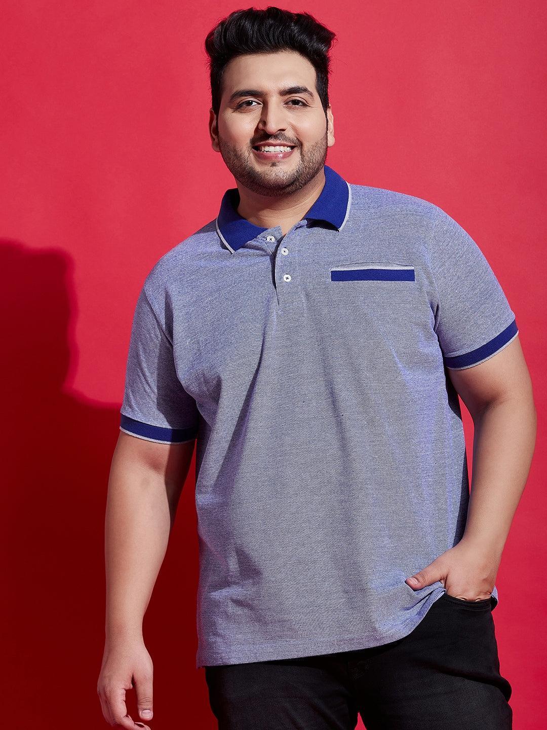 Men Plus Size Pacific Solid Polo Tshirt - bigbanana