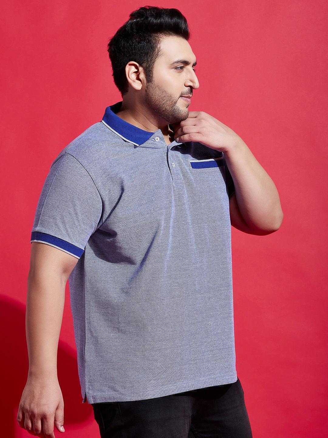 Men Plus Size Pacific Solid Polo Tshirt - bigbanana