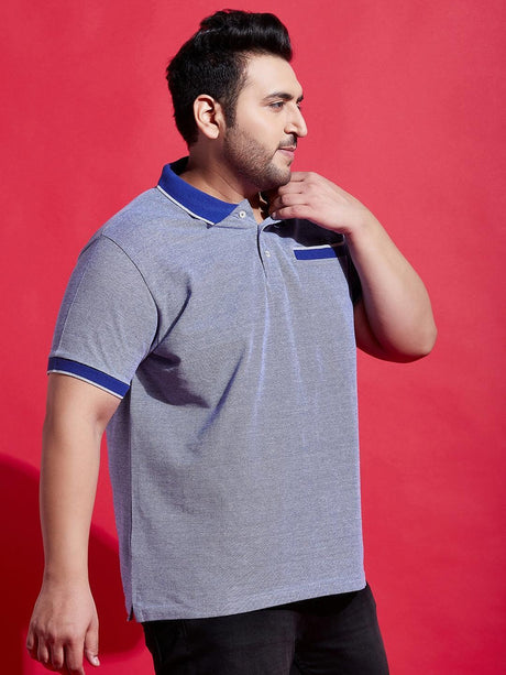 Men Plus Size Pacific Solid Polo Tshirt - bigbanana