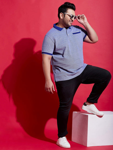 Men Plus Size Pacific Solid Polo Tshirt - bigbanana