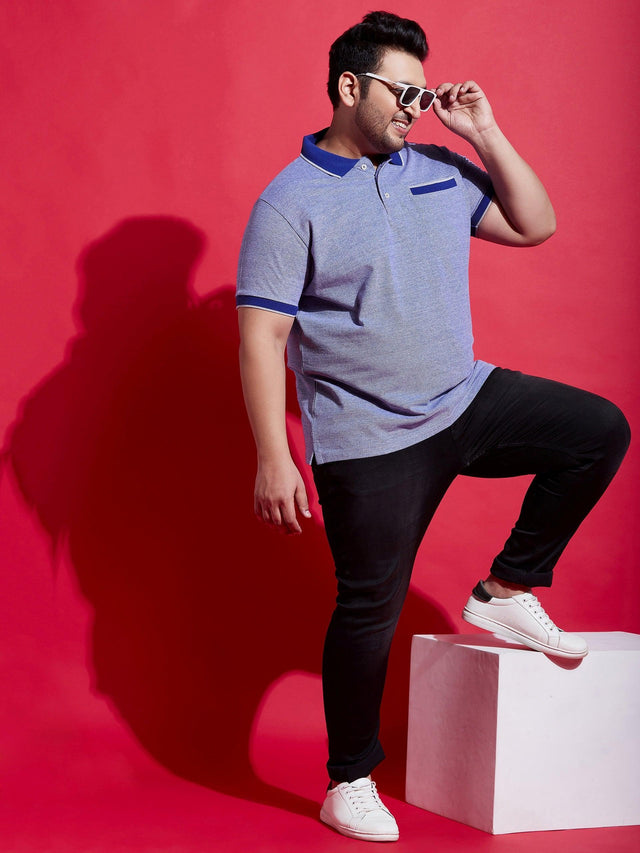 Men Plus Size Pacific Solid Polo Tshirt - bigbanana