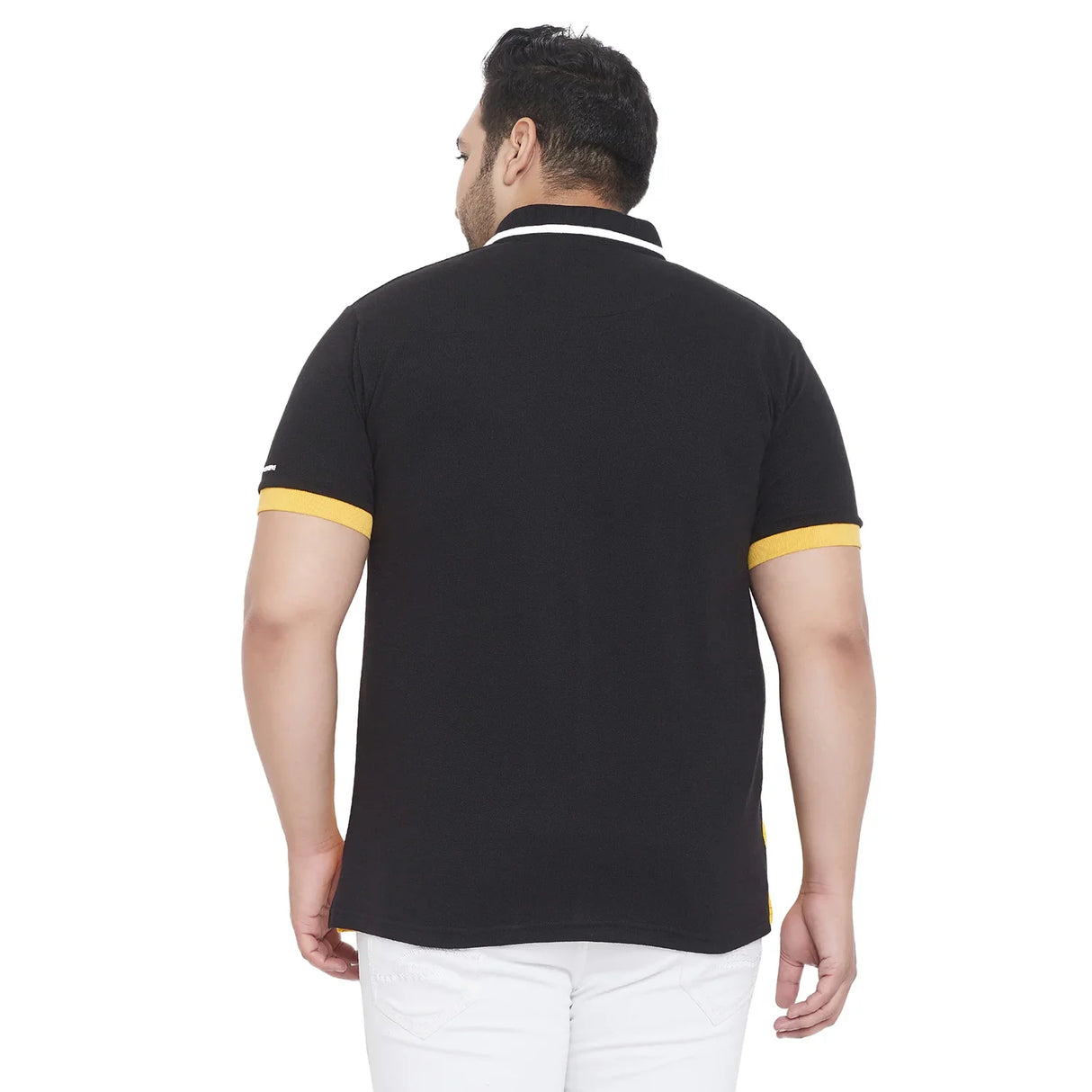 Men Plus Size Peyton Colorblock Polo Tshirt - bigbanana
