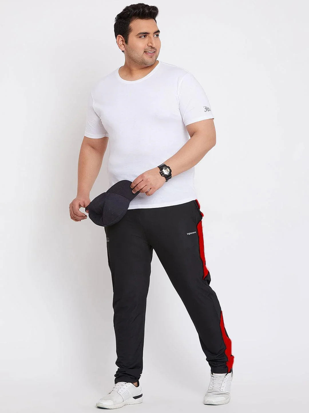 Men Plus Size Ambrose Colorblock Trackpant - bigbanana