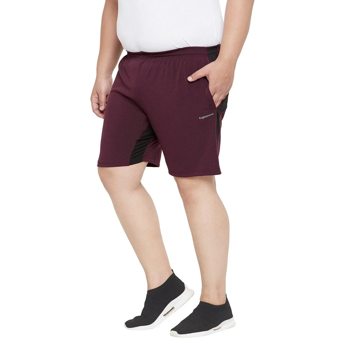 Men Plus Size Robey Solid Shorts - bigbanana