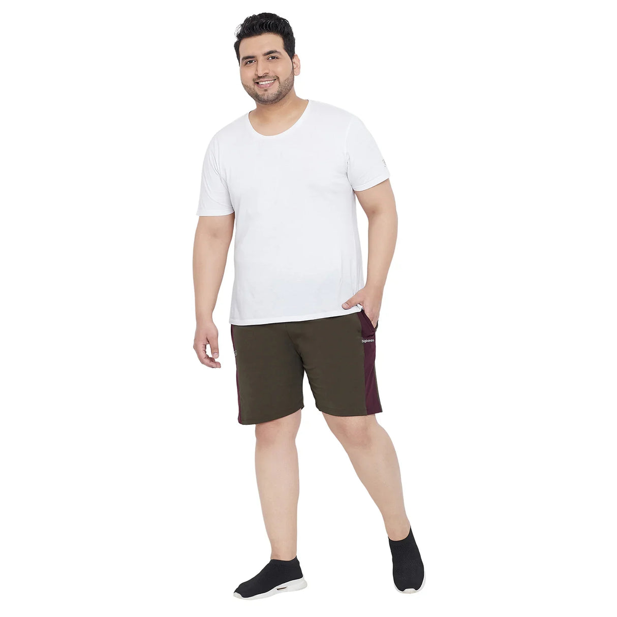 Men Plus Size Royle Solid Shorts - bigbanana