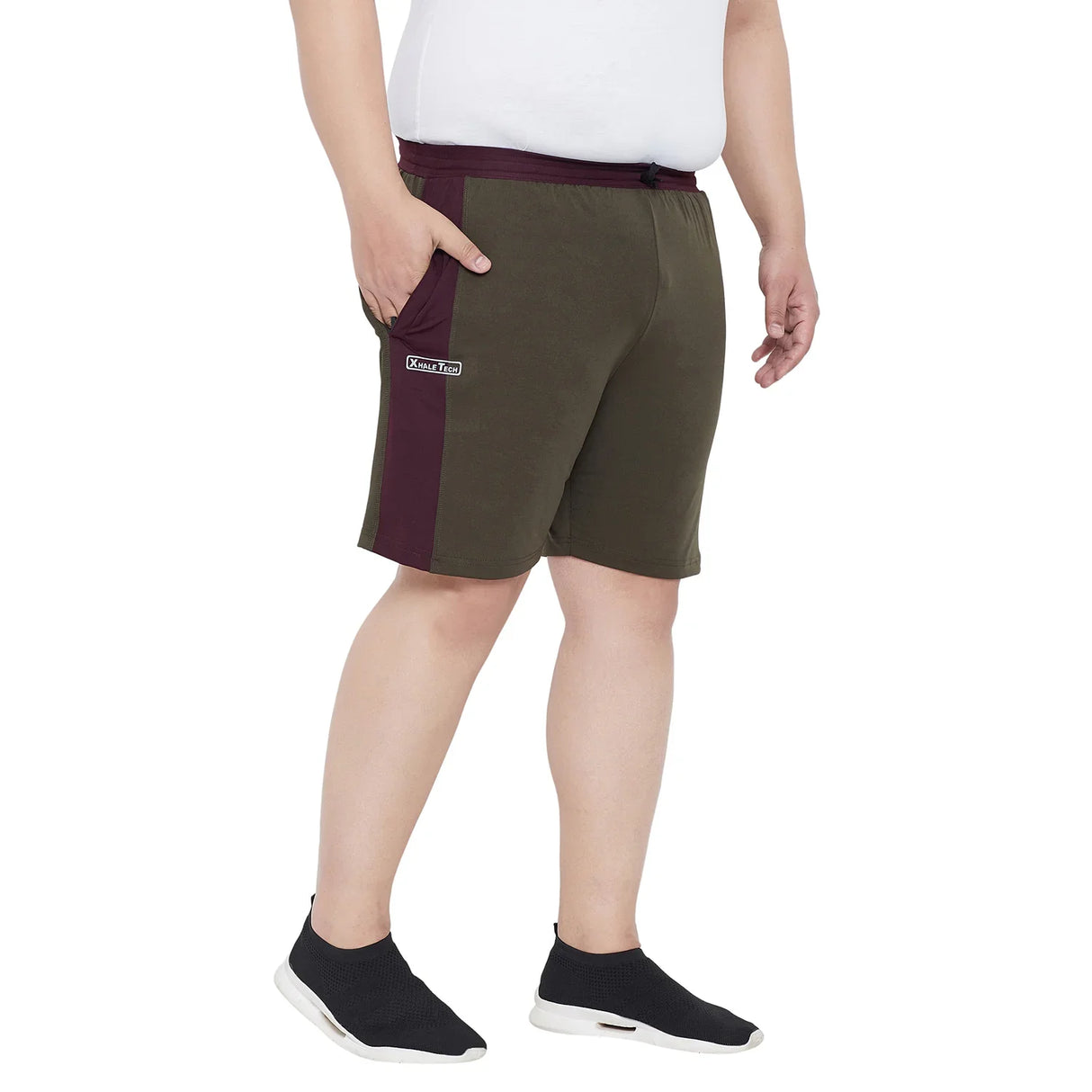 Men Plus Size Royle Solid Shorts - bigbanana