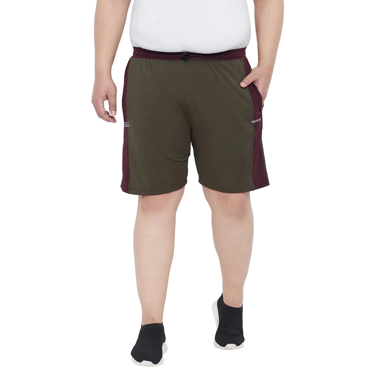 Men Plus Size Royle Solid Shorts - bigbanana