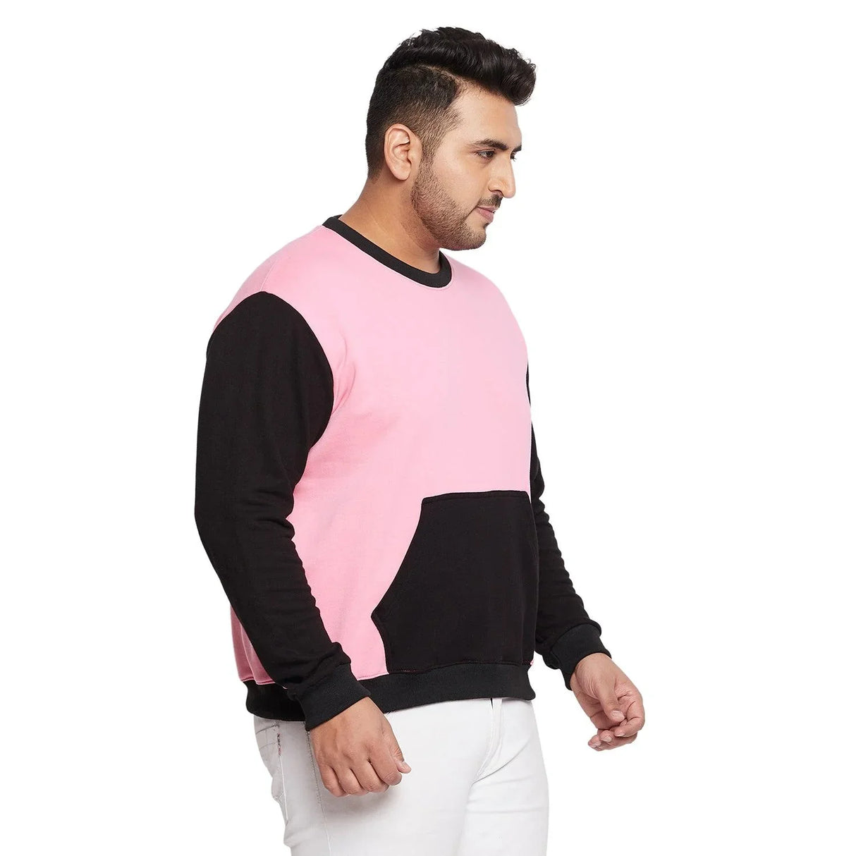 Men Plus Size Thorpe Colorblock Sweatshirt - bigbanana