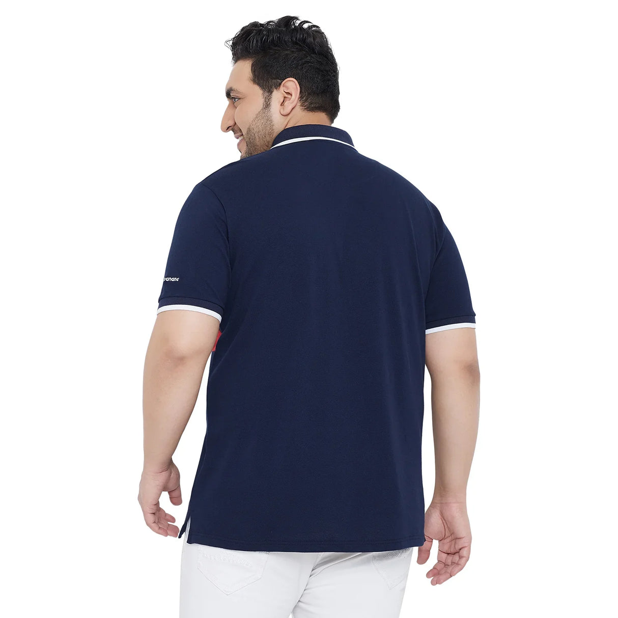 Men Plus Size Southerthon Colorblock Polo Tshirt - bigbanana