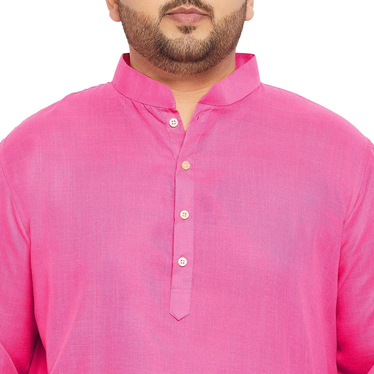 Men Plus Size Ullas-PI Solid Kurta - bigbanana
