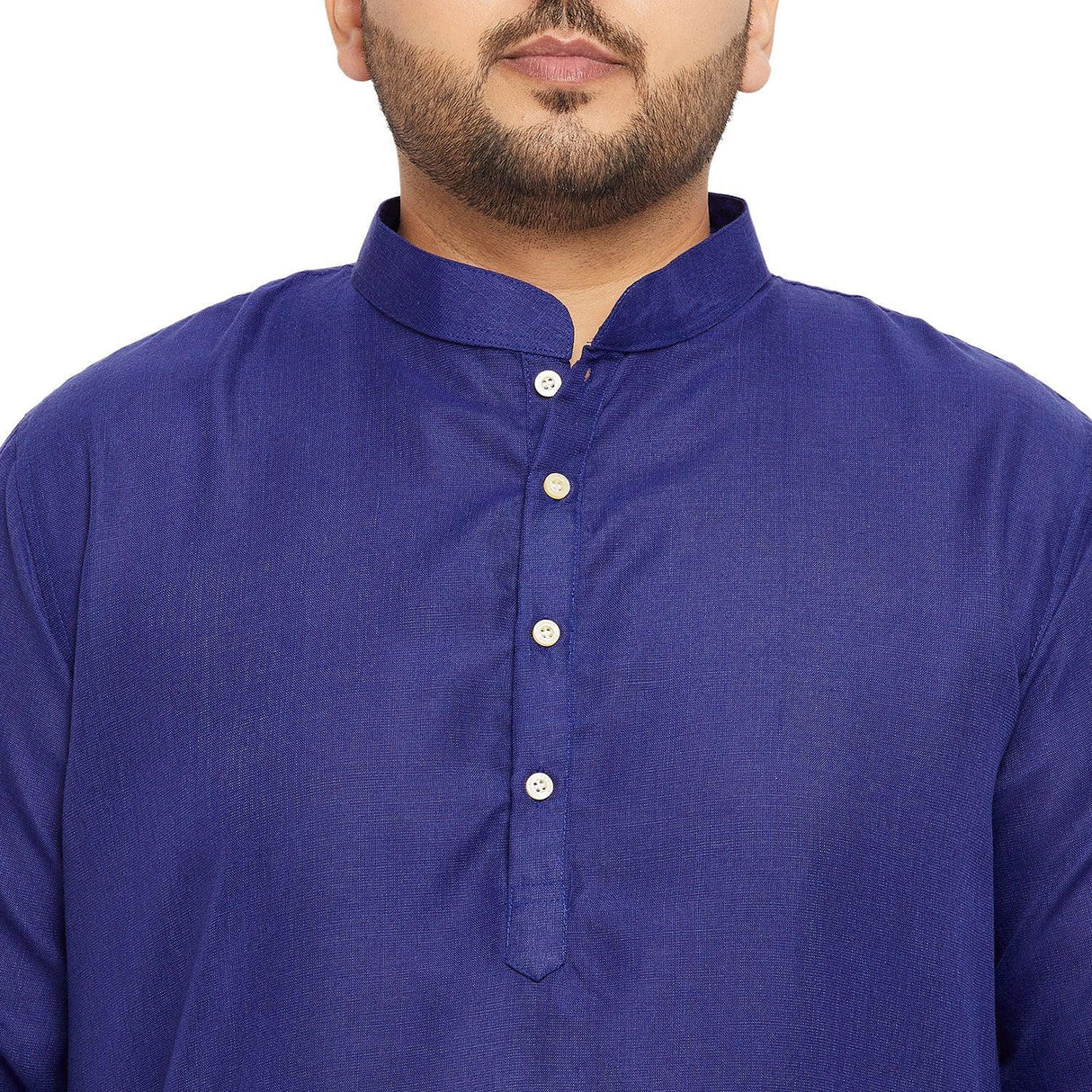 Men Plus Size Ullas-RB Solid Kurta - bigbanana