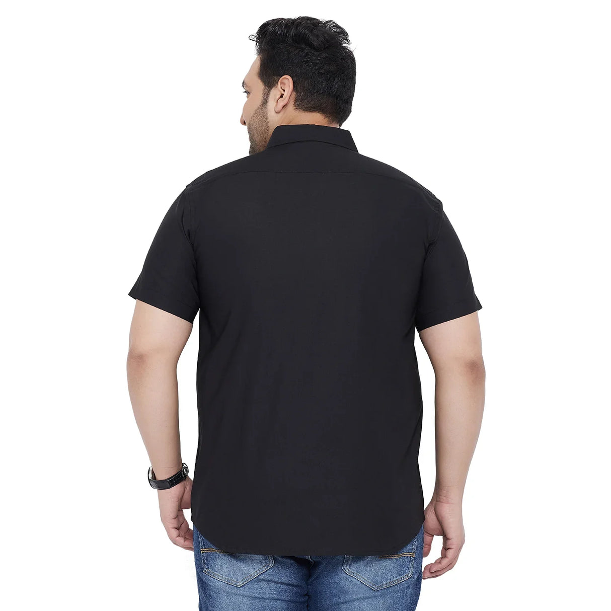 Men Plus Size Vernon Solid Shirt - bigbanana
