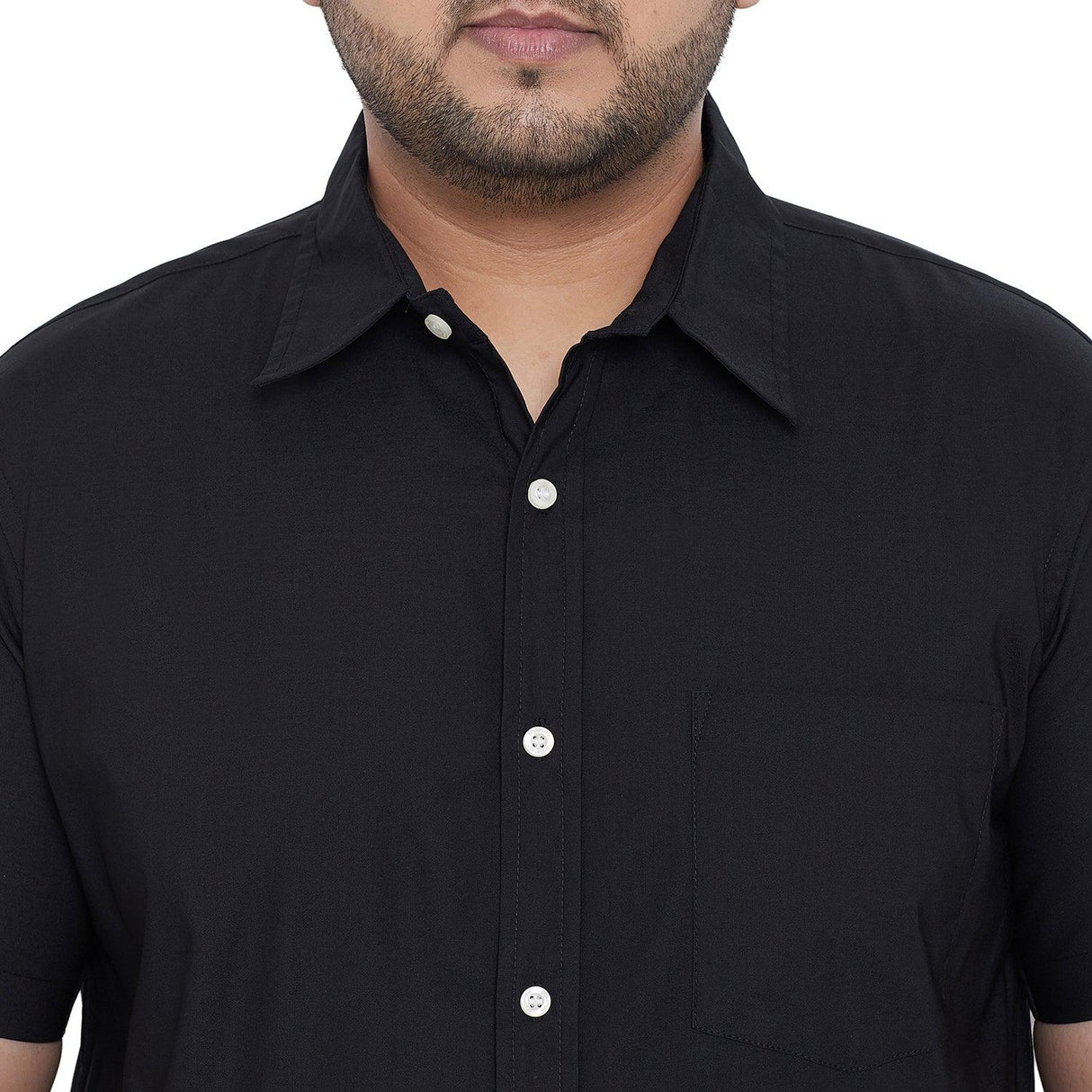 Men Plus Size Vernon Solid Shirt - bigbanana