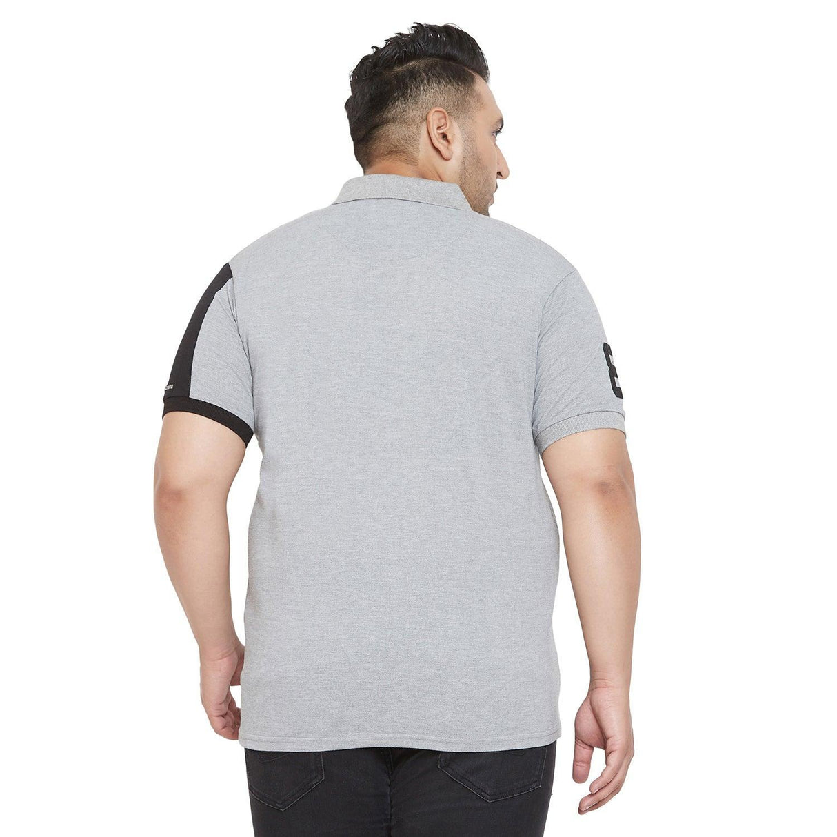 Men Plus Size Wicks Colorblock Polo Tshirt - bigbanana
