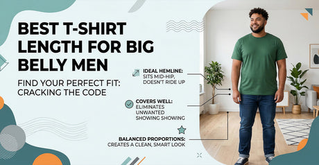 Best T-Shirt Length for Big Belly Men (Complete Fit Guide for Better Proportions)