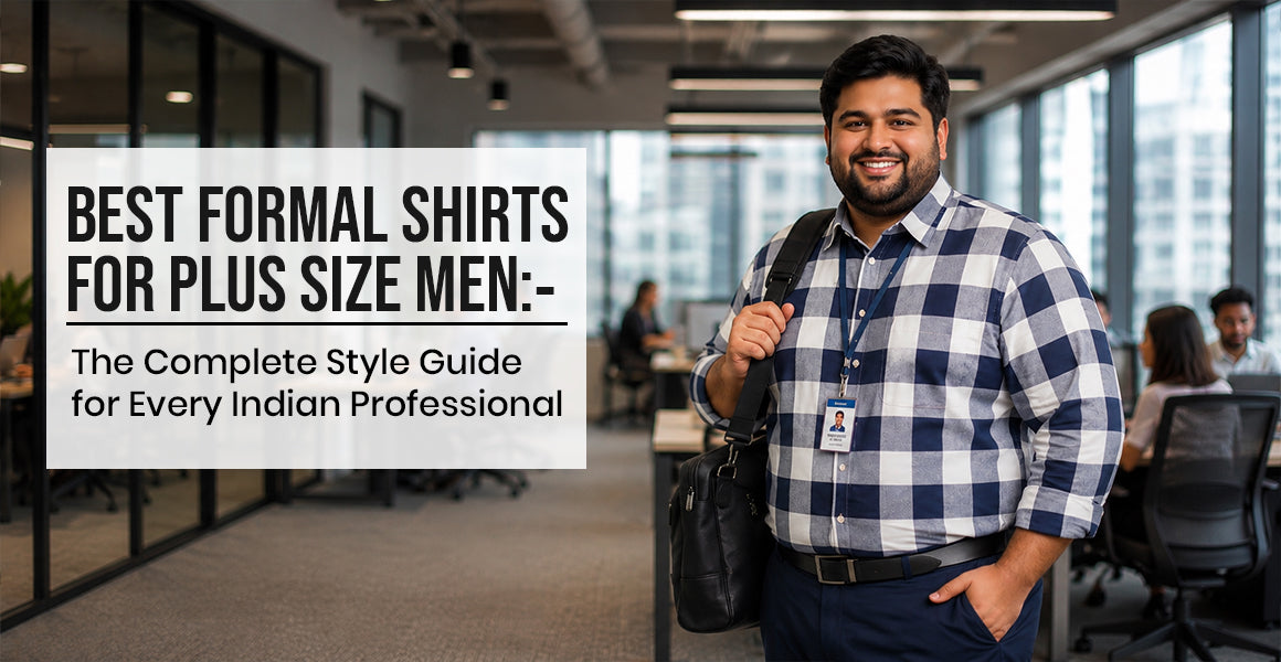 Best Formal Shirts for Plus Size Men in India | bigbanana 