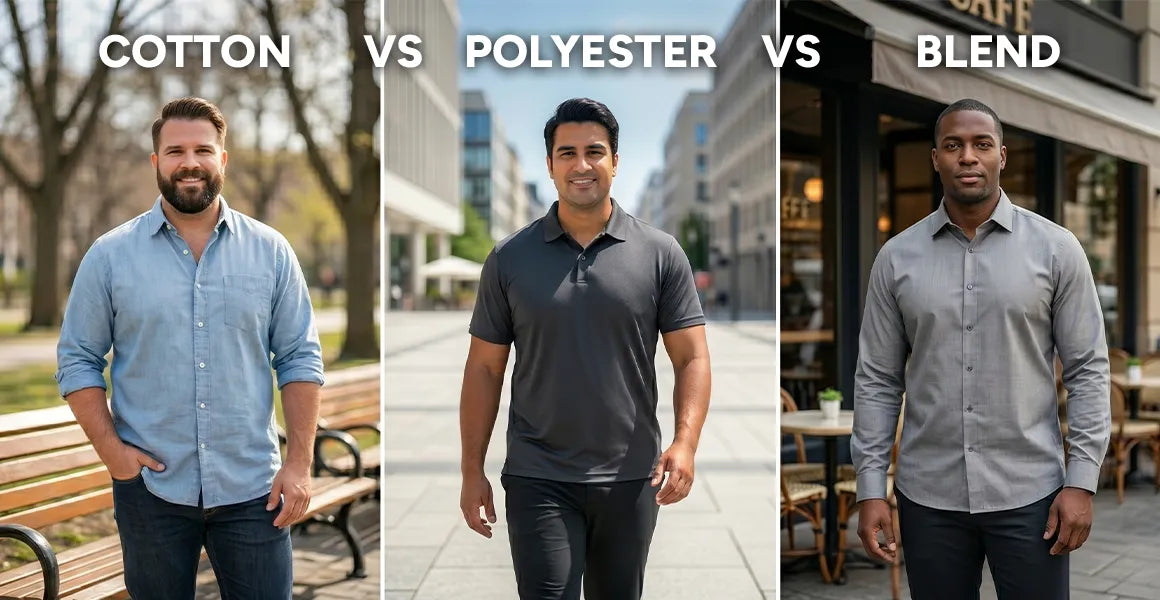 Polyester vs Cotton vs Blends — Best Fabric for Plus Size Men in India