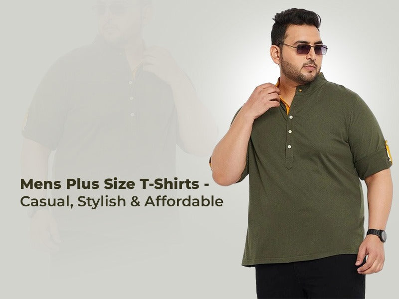 Mens Plus Size T-Shirts - Casual, Stylish & Affordable