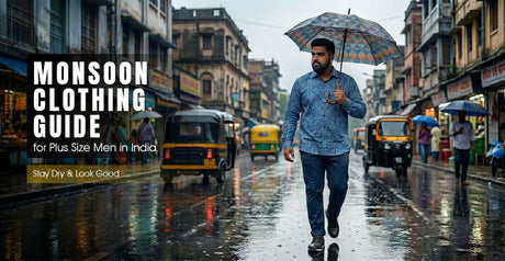 Monsoon Clothing Guide for Plus Size Men in India — Stay Dry & Look Good
