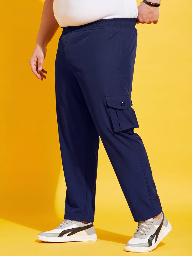 Men Plus Size Chicago Solid Trackpant