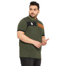 Men Plus Size Aaruz Colorblock Polo Tshirt - bigbanana