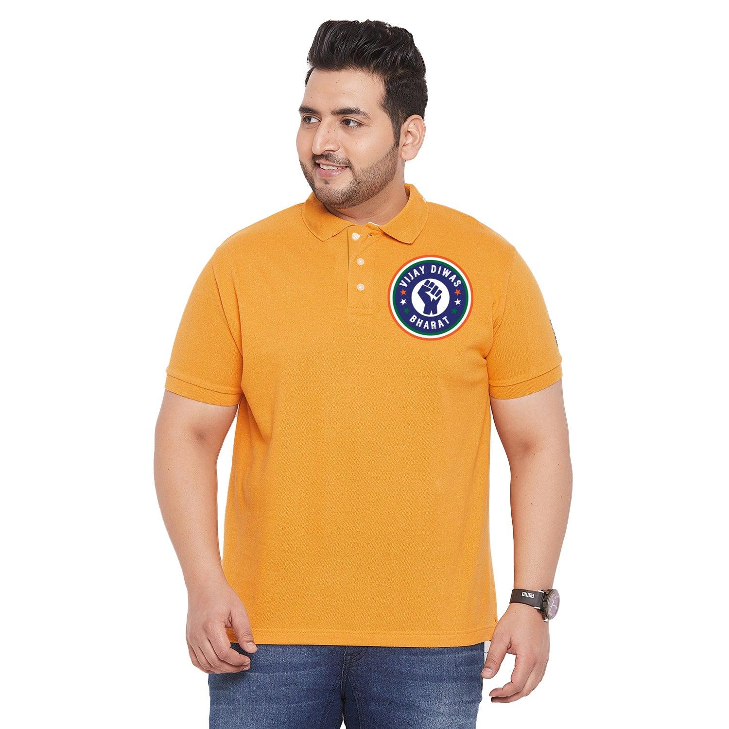 Men Plus Size Alamo Printed Polo Tshirt - bigbanana