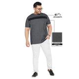 Men Plus Size Albin Textured Round Neck Tshirt - bigbanana