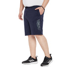 Men Plus Size Alpha Printed Shorts - bigbanana