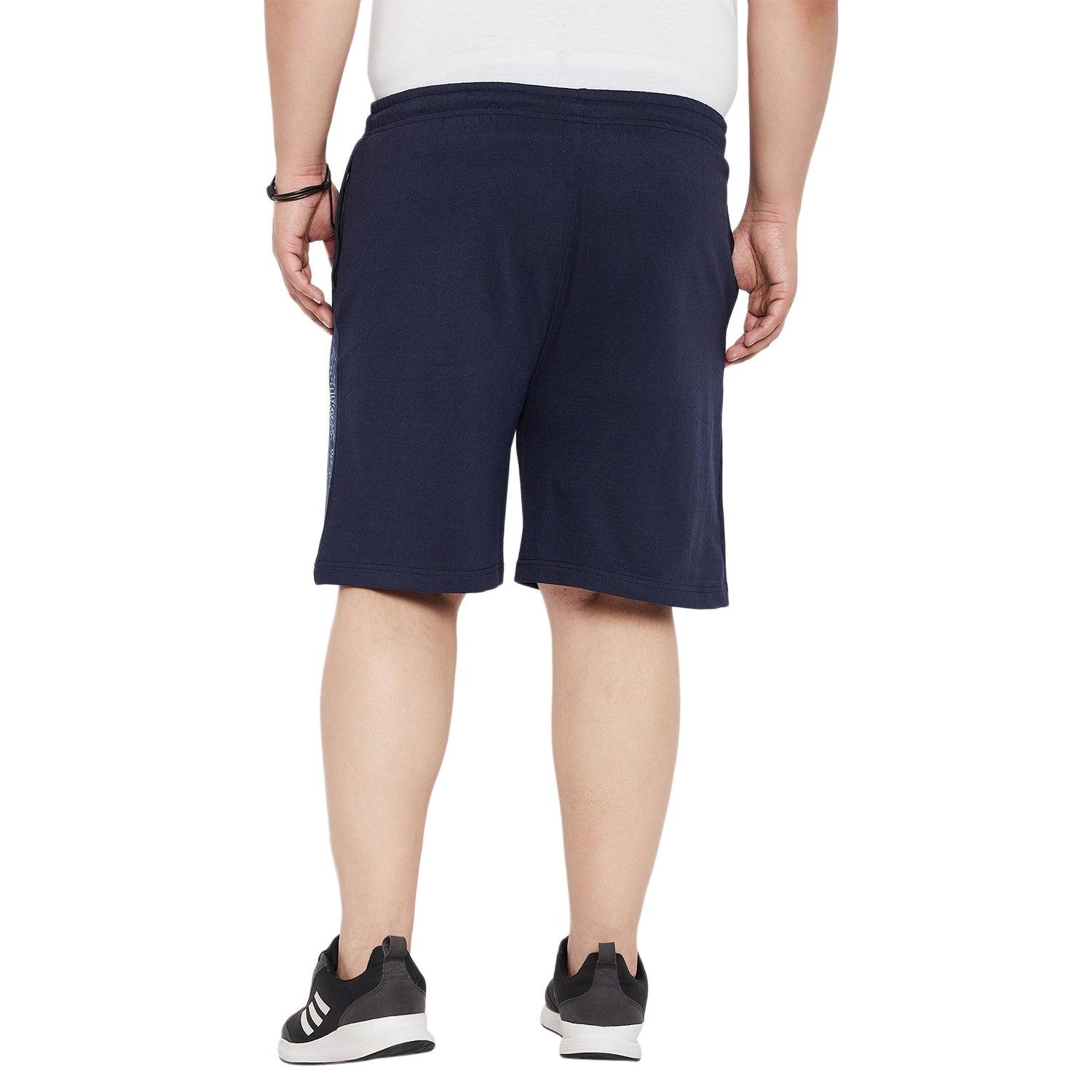 Men Plus Size Alpha Printed Shorts - bigbanana