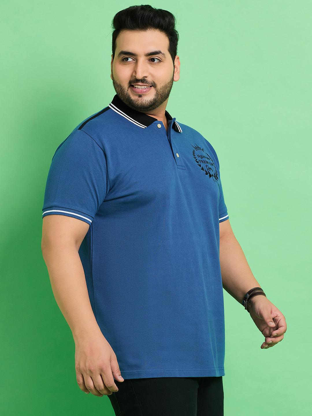 Men Plus Size Amberg Solid Polo Tshirt - bigbanana