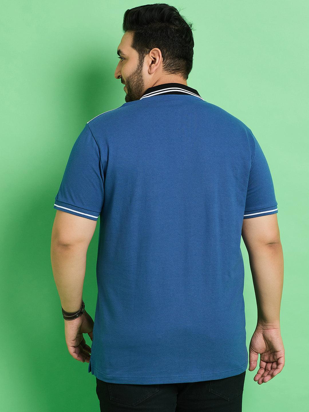 Men Plus Size Amberg Solid Polo Tshirt - bigbanana