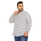 Men Plus Size Ampere Check Shirt - bigbanana