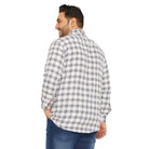 Men Plus Size Ampere Check Shirt - bigbanana