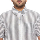 Men Plus Size Angola Striped Shirt - bigbanana