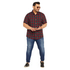 Men Plus Size Angstron Check Shirt - bigbanana